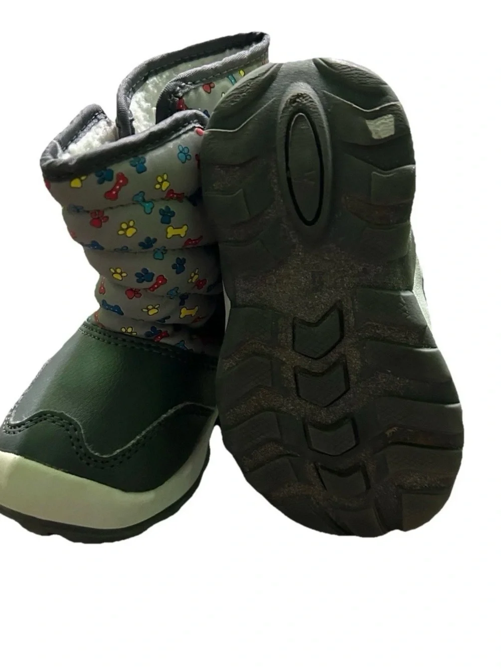 Toddler Paw Patrol Grey Winter Snow Boots Size 6 Water Proof